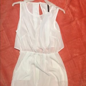 White swim cover up